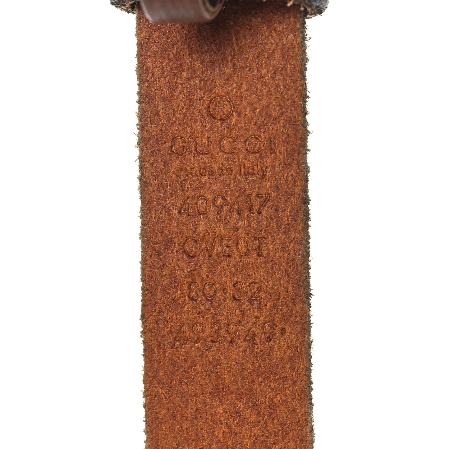 Faded Calfskin Double G 20mm Belt 80 32 Cuir