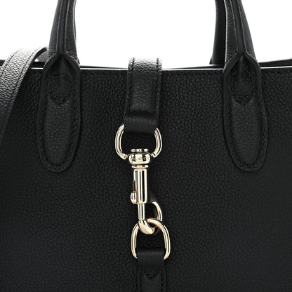 Gucci Pebbled Calfskin Small Jackie Tote Black 8 of 10