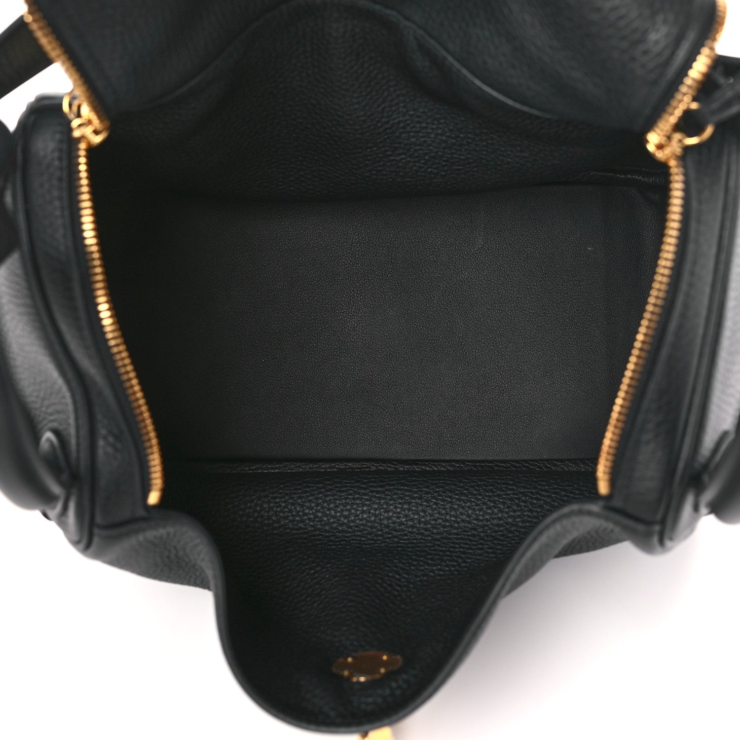 Hermes Taurillon Clemence Lindy 30 Black 5 of 9