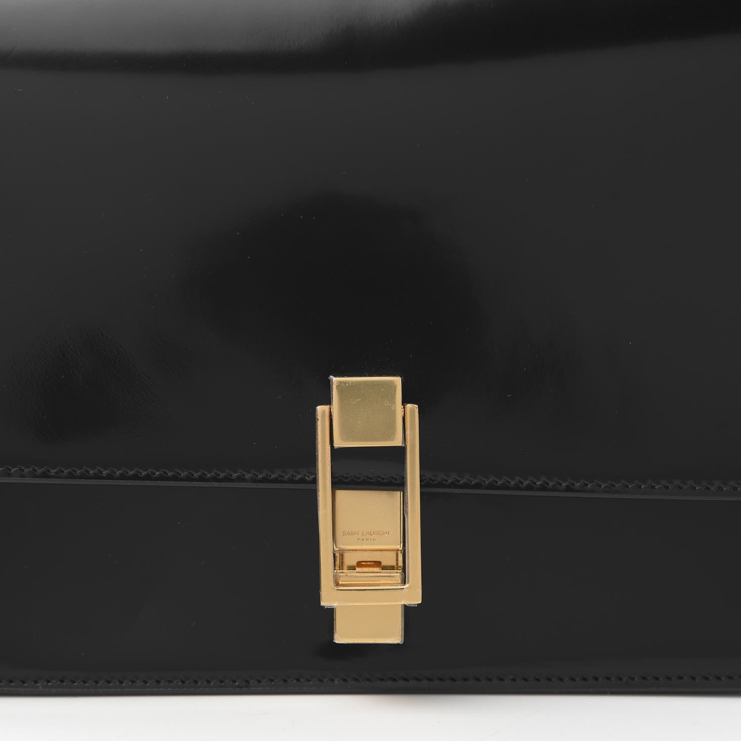 Saint Laurent Patent Calfskin Carre Satchel Black 10 of 10