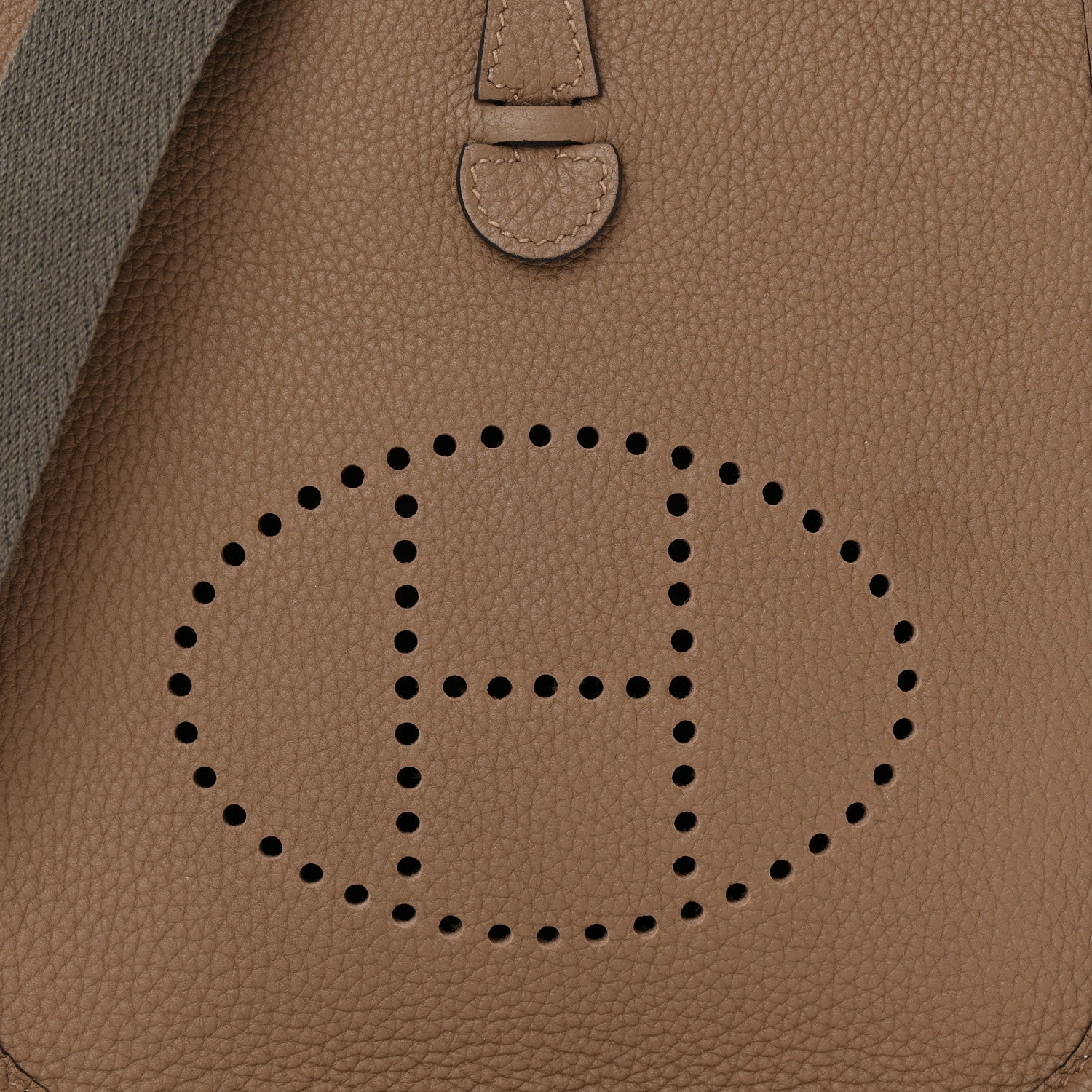 Hermes Taurillon Clemence Amazone Evelyne TPM Beige De Weimar Gris Etain 8 of 14