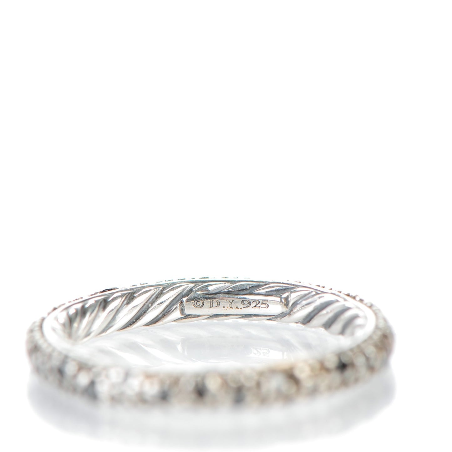 Sterling Silver Black Diamond 3mm Midnight Melange Band Ring 48 4.5.