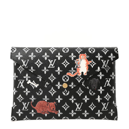 Louis Vuitton Catogram Kirigami Pochette Set Black 1 of 12