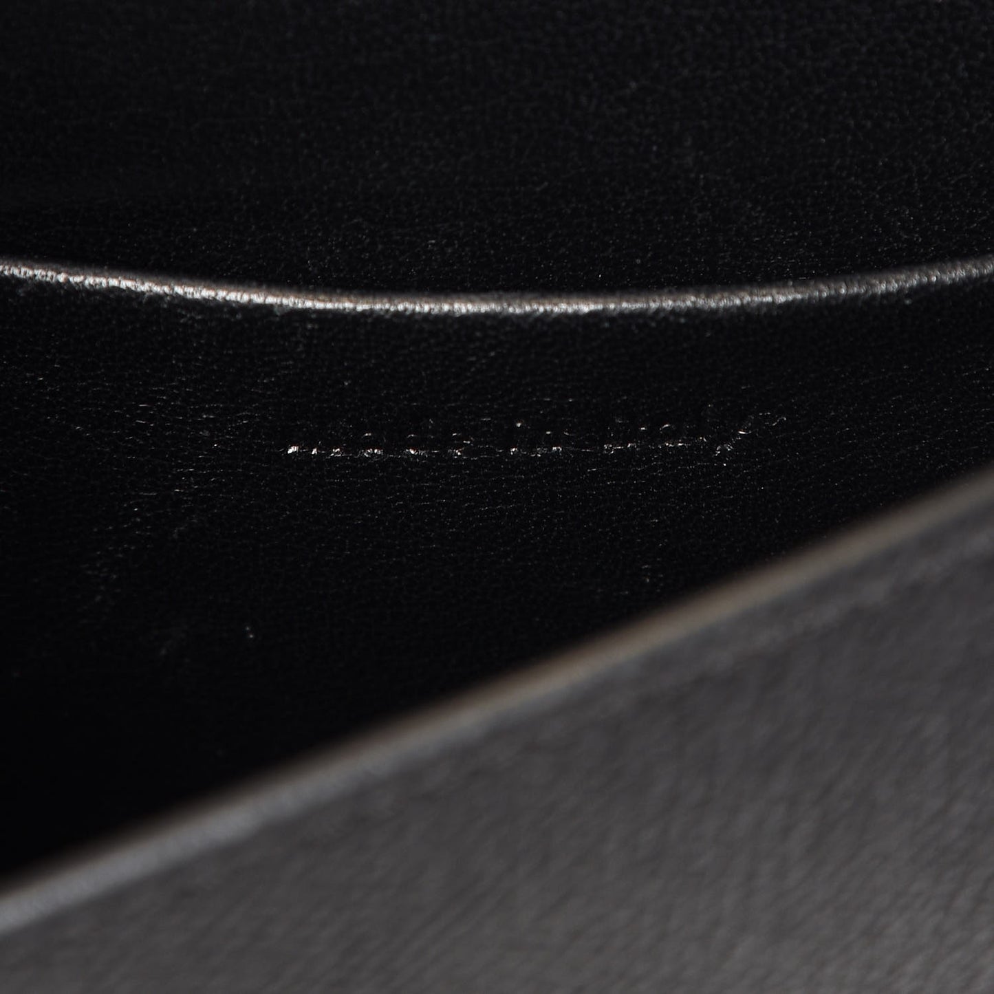 Grained Calfskin Small Trotteur Black