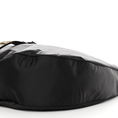 Versace Nylon Greca Buckle Hobo Black 9 of 10