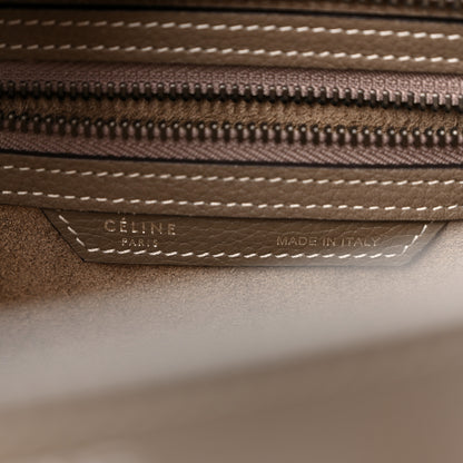 Celine Drummed Calfskin Micro Luggage Souris 7 of 10