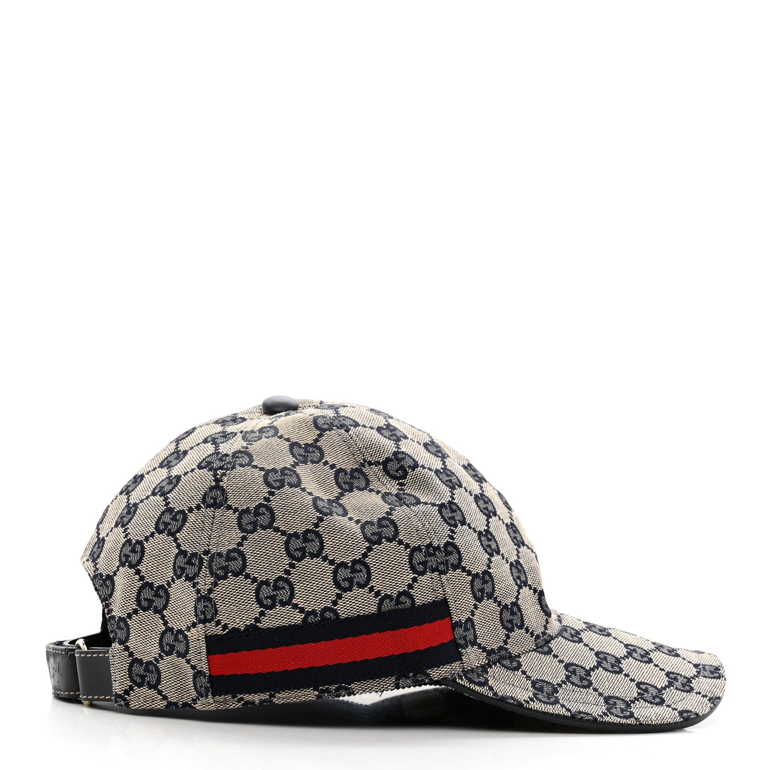 Gucci Monogram Web Baseball Hat M Beige Blue 5 of 13