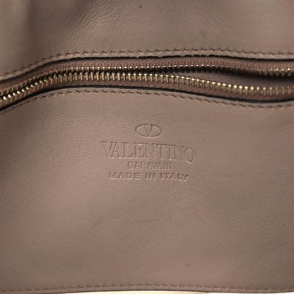 Valentino Garavani PVC Nappa Naked Medium Glam Lock Rockstud Flap Poudre 12 of 18