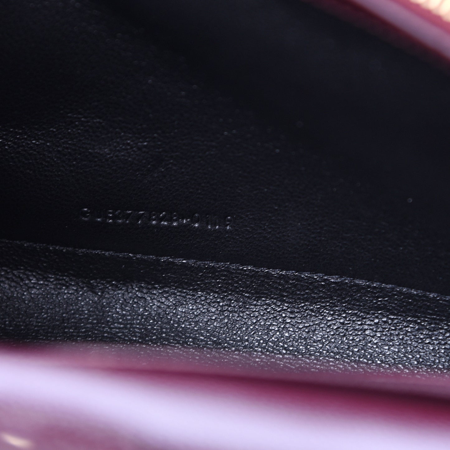 Grain De Poudre Matelasse Chevron Monogram Chain Wallet Rouge Legion