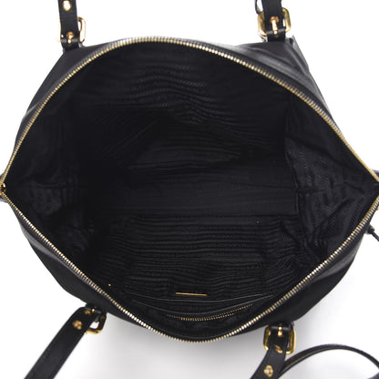 Prada Saffiano Tessuto Nylon Tote Black 4 of 9