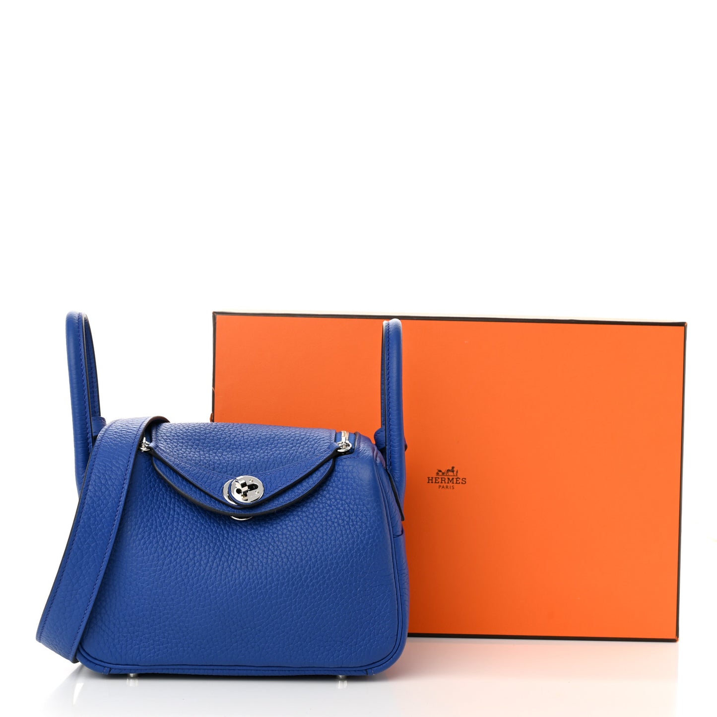 Taurillon Clemence Mini Lindy 20 Bleu Electrique