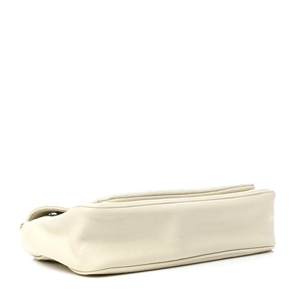 Chanel Glazed Caviar Pocket In The City Flap White 4 of 9