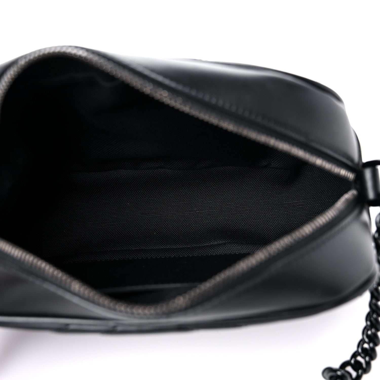 Gucci Calfskin Matelasse Monochrome Small GG Marmont Chain Shoulder Bag Black 5 of 9