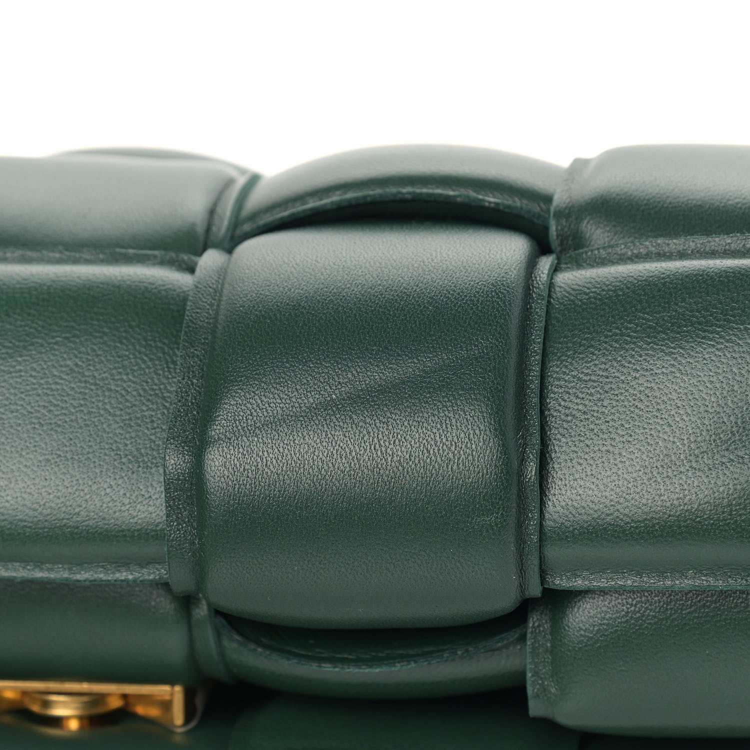 Bottega Veneta Lambskin Maxi Intreccio Padded Chain Cassette Crossbody Bag Raintree 10 of 10