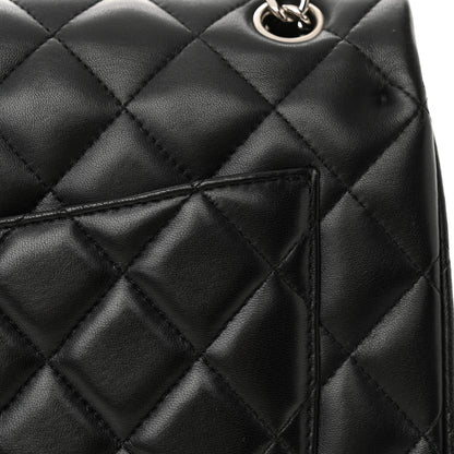 Chanel Lambskin Quilted Maxi Double Flap Black 12 of 16