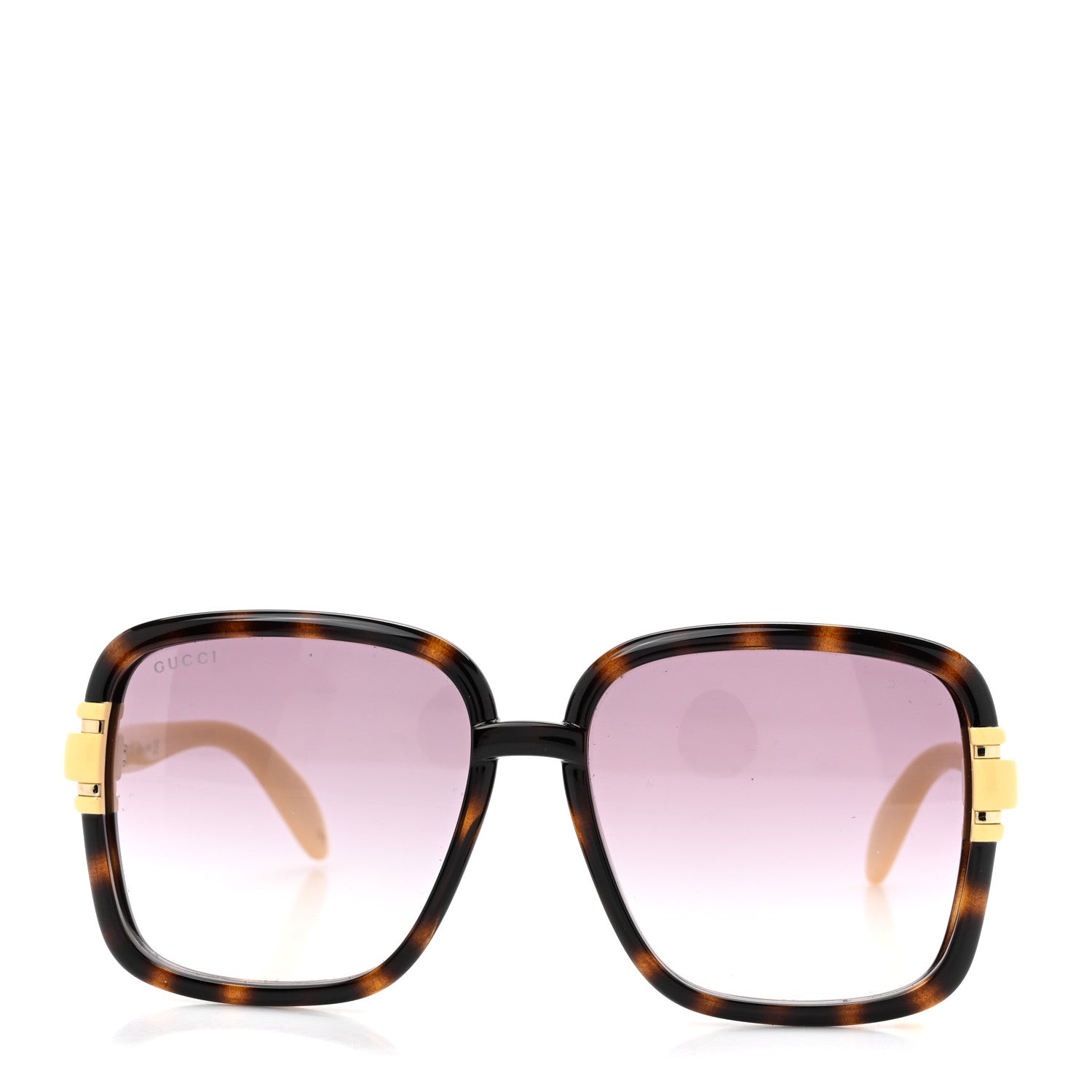 Gucci Acetate Interlocking G Square Sunglasses GG1066S Tortoise Beige 2 of 8