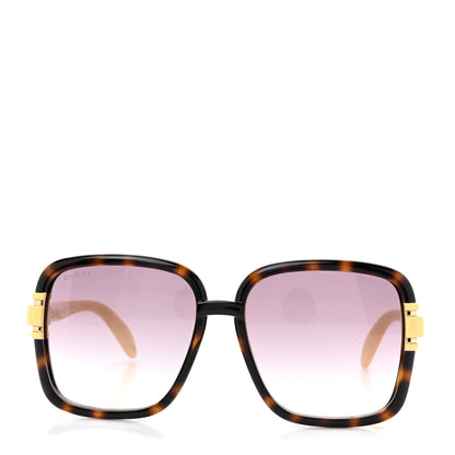 Gucci Acetate Interlocking G Square Sunglasses GG1066S Tortoise Beige 2 of 8