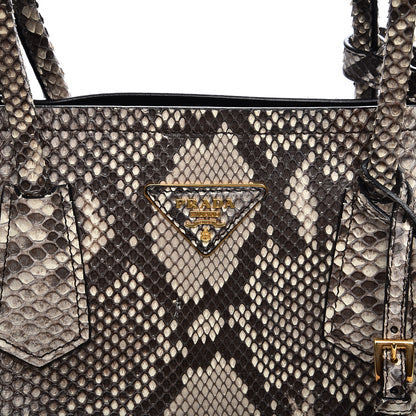 Prada Python Large Double Bag Roccia 8 of 13