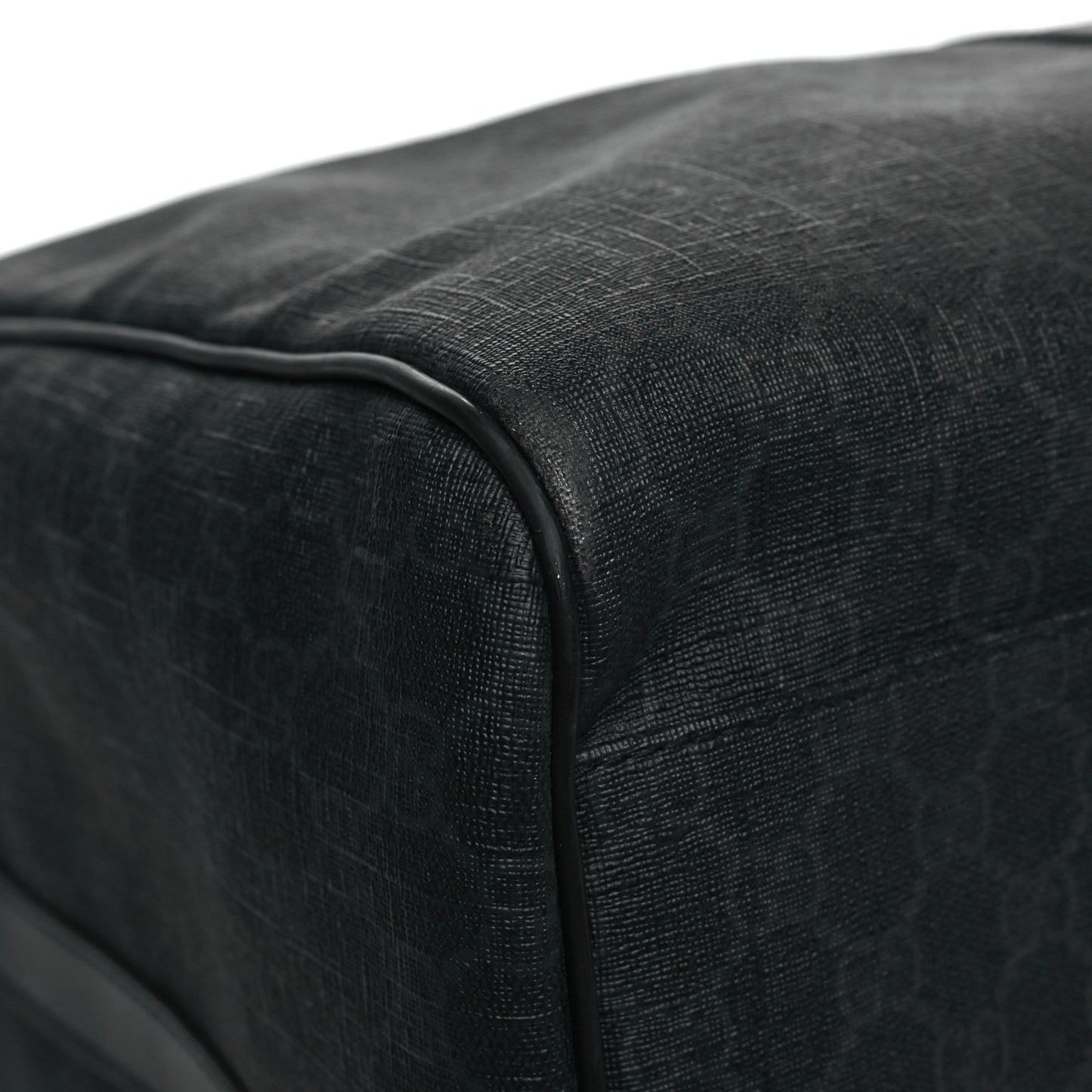 GG Supreme Monogram Medium Carry-On Duffle Bag Black Grey