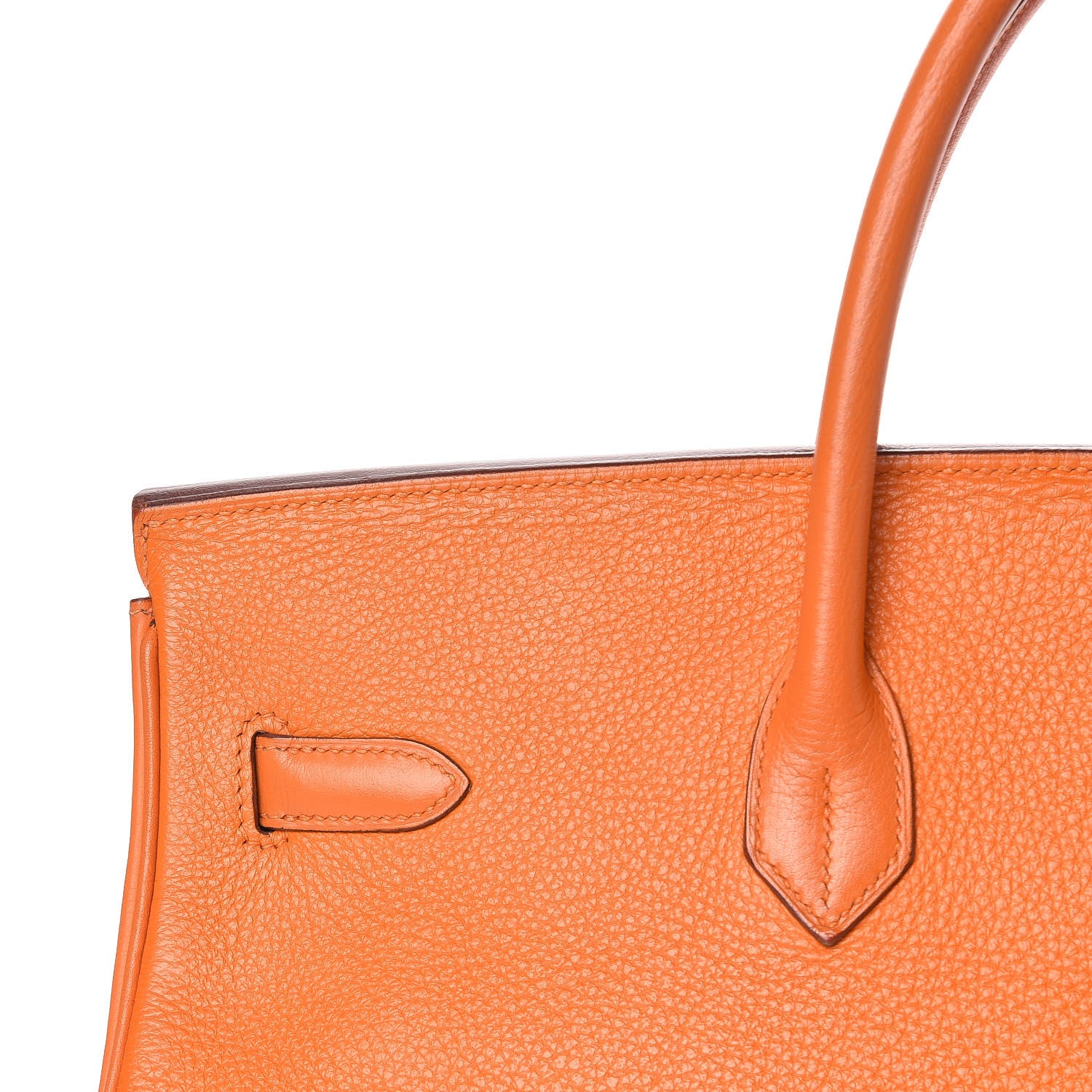 Hermes Taurillon Clemence Birkin 40 Orange 29 of 33