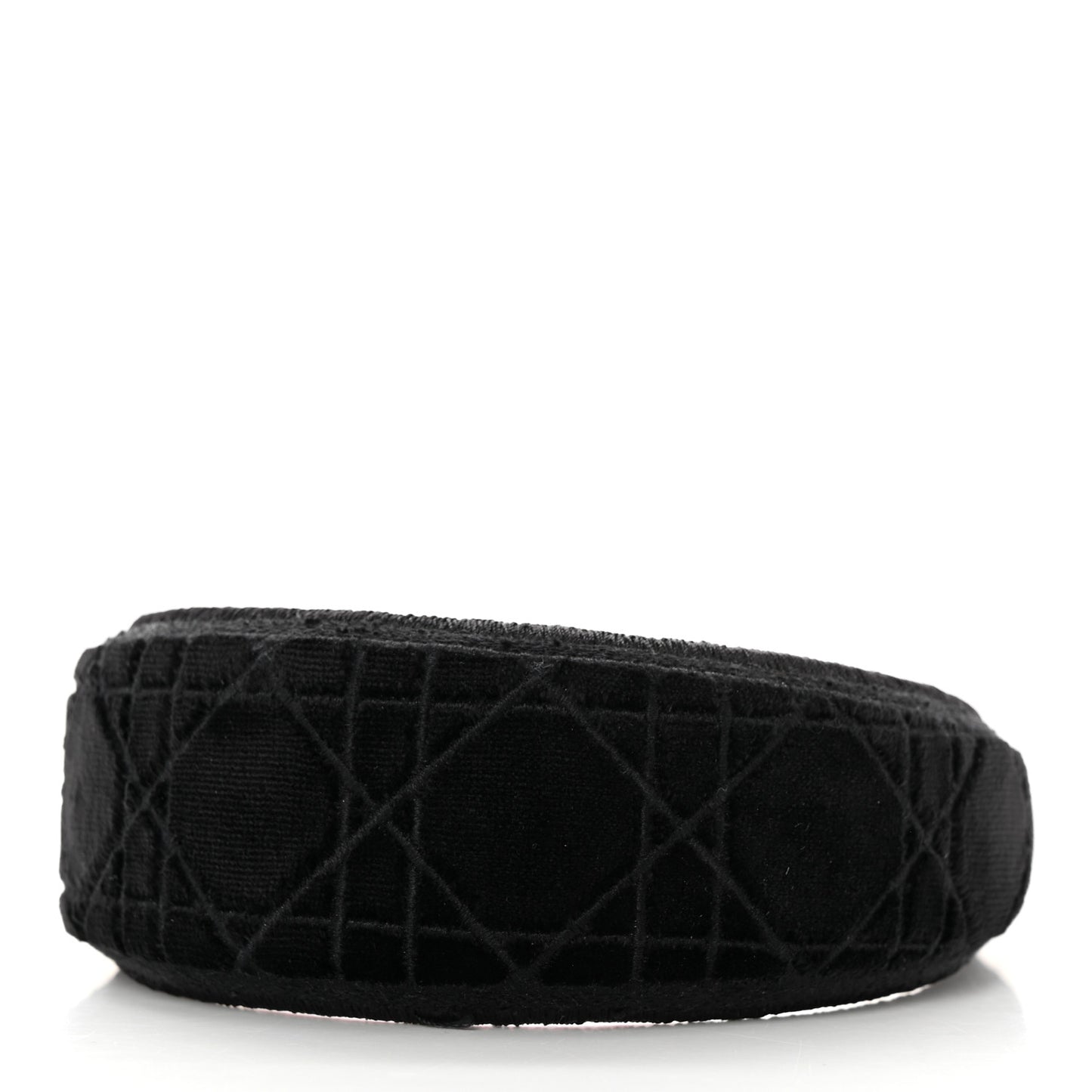 Velvet Cannage Headband Black Red
