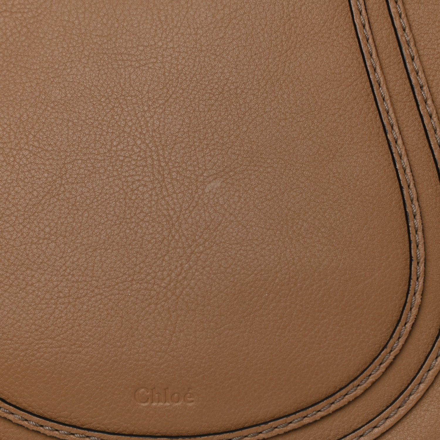 Chloe Calfskin Medium Marcie Round Crossbody Bag Nut 12 of 13