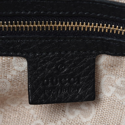 Gucci Pebbled Calfskin Medium Diana Bamboo Shoulder Bag Black 7 of 12