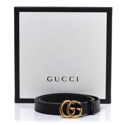 Gucci Calfskin Double G 20mm Belt 90 36 Black 5 of 5