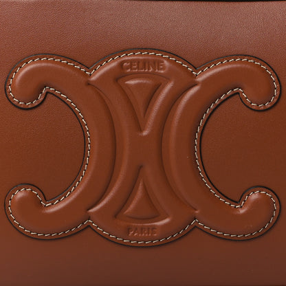 Celine Smooth Calfskin Cuir Triomphe Camera Shoulder Bag Tan 7 of 9