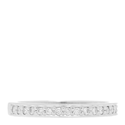 Tiffany Platinum Diamond Grace Half Circle Wedding Band Ring 48 4.5 1 of 4