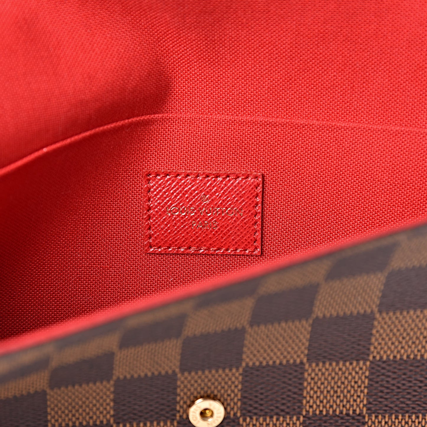 Damier Ebene Pochette Felicie Chain Wallet
