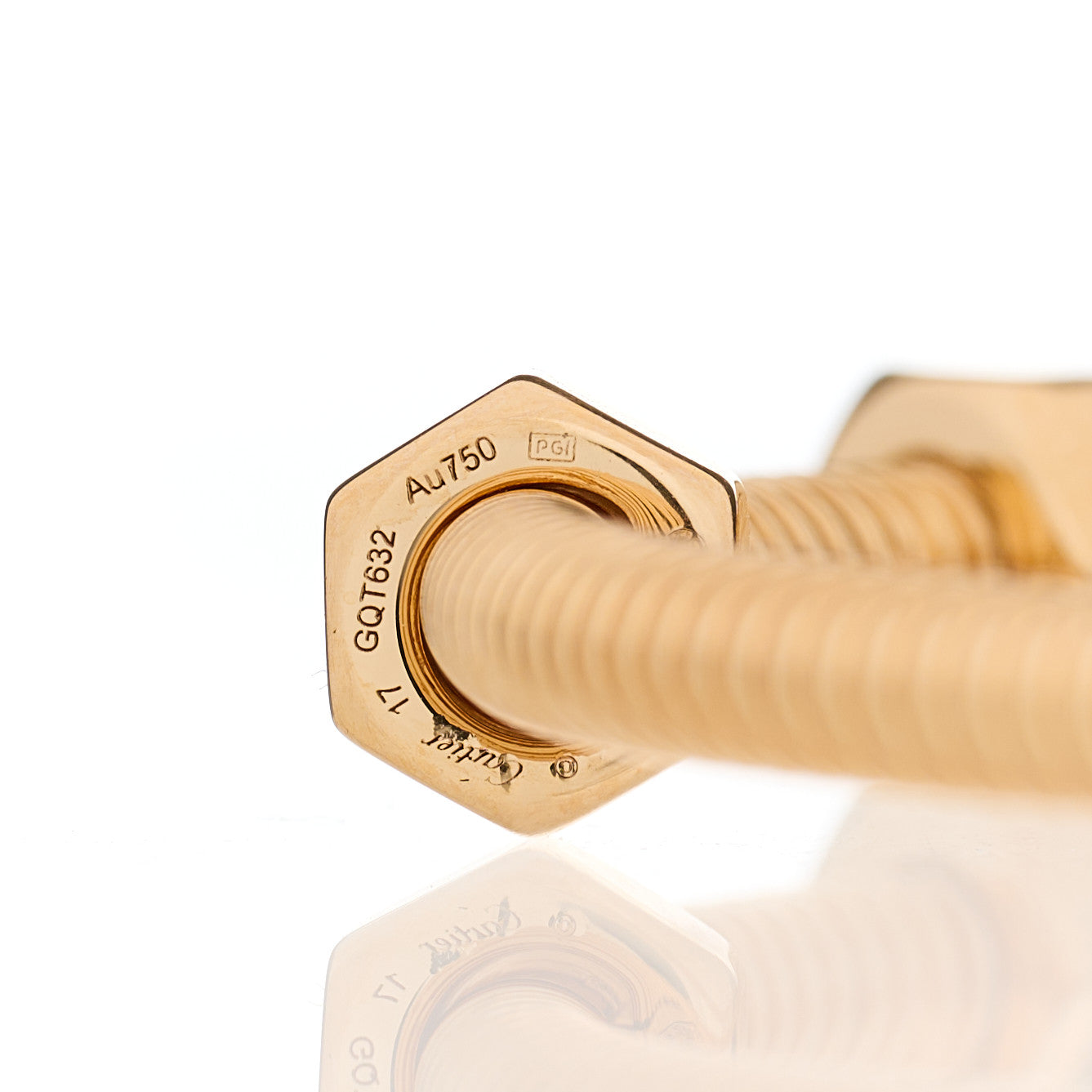 18K Pink Gold Ecrou de Cartier Bracelet 17