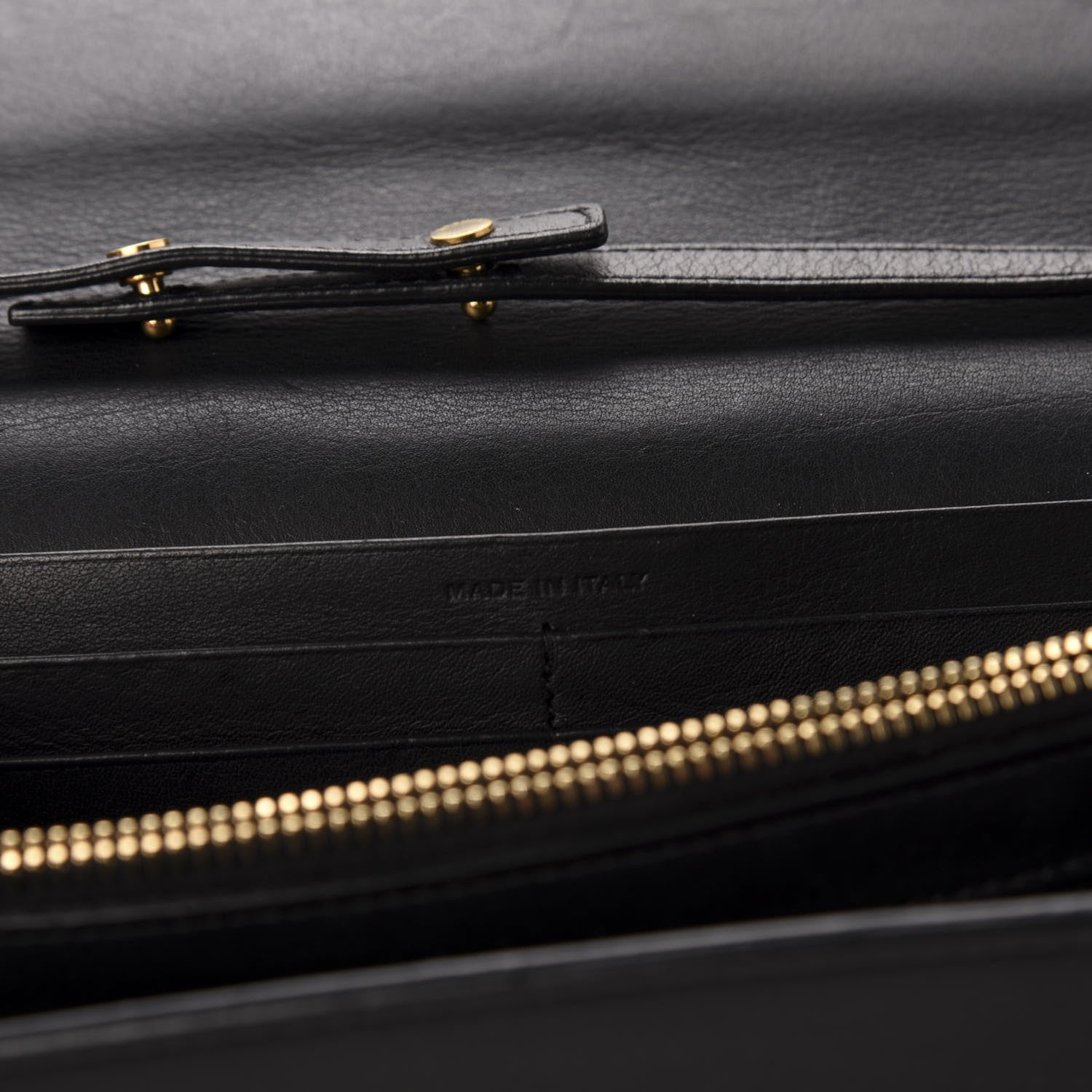 Saint Laurent Calfskin Classic Y Ligne Chain Wallet Black 7 of 11