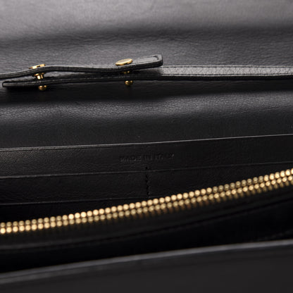 Saint Laurent Calfskin Classic Y Ligne Chain Wallet Black 7 of 11