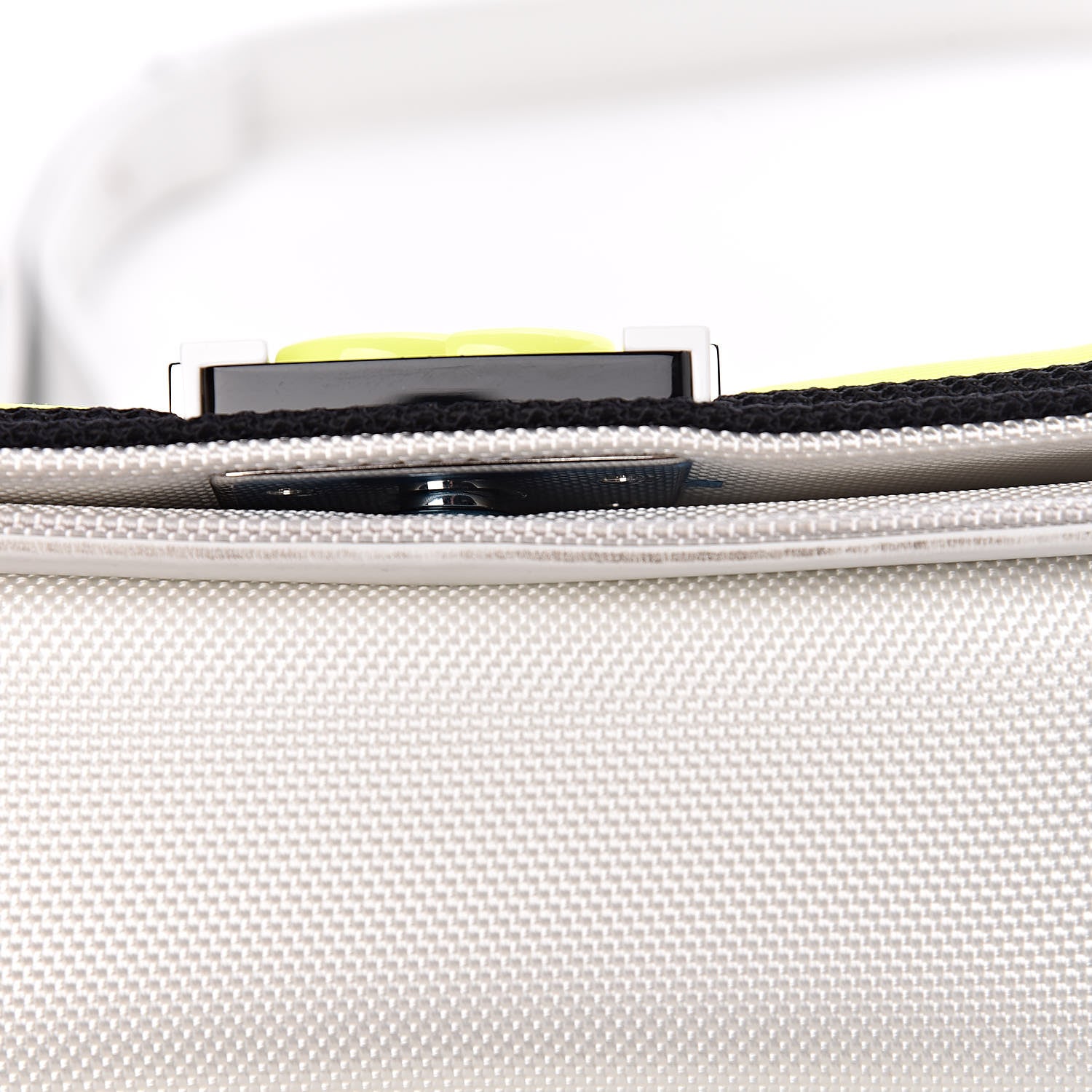 Chanel Canvas Quilted Small Fluo Boy Flap White Black Yellow 14 of 18