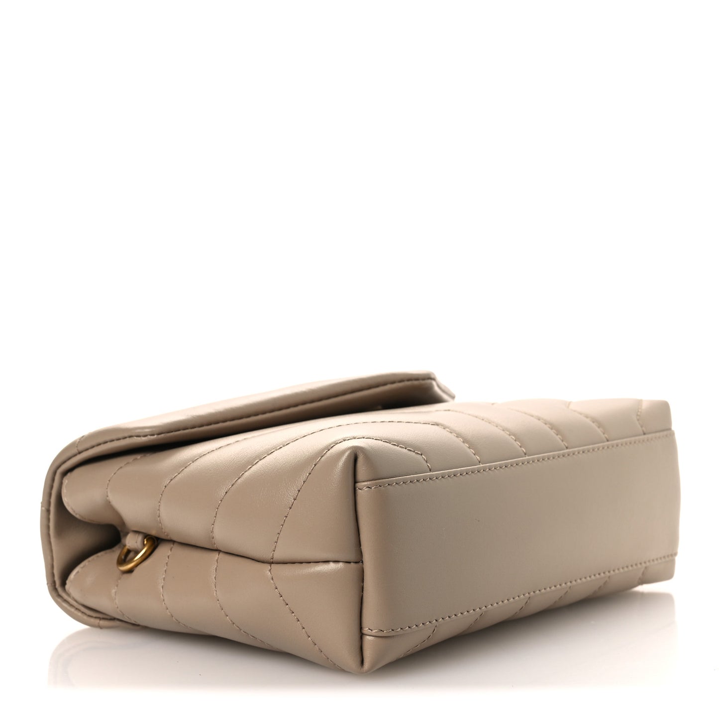 Calfskin Y Quilted Monogram Toy Loulou Crossbody Bag Dark Beige Dark Beige