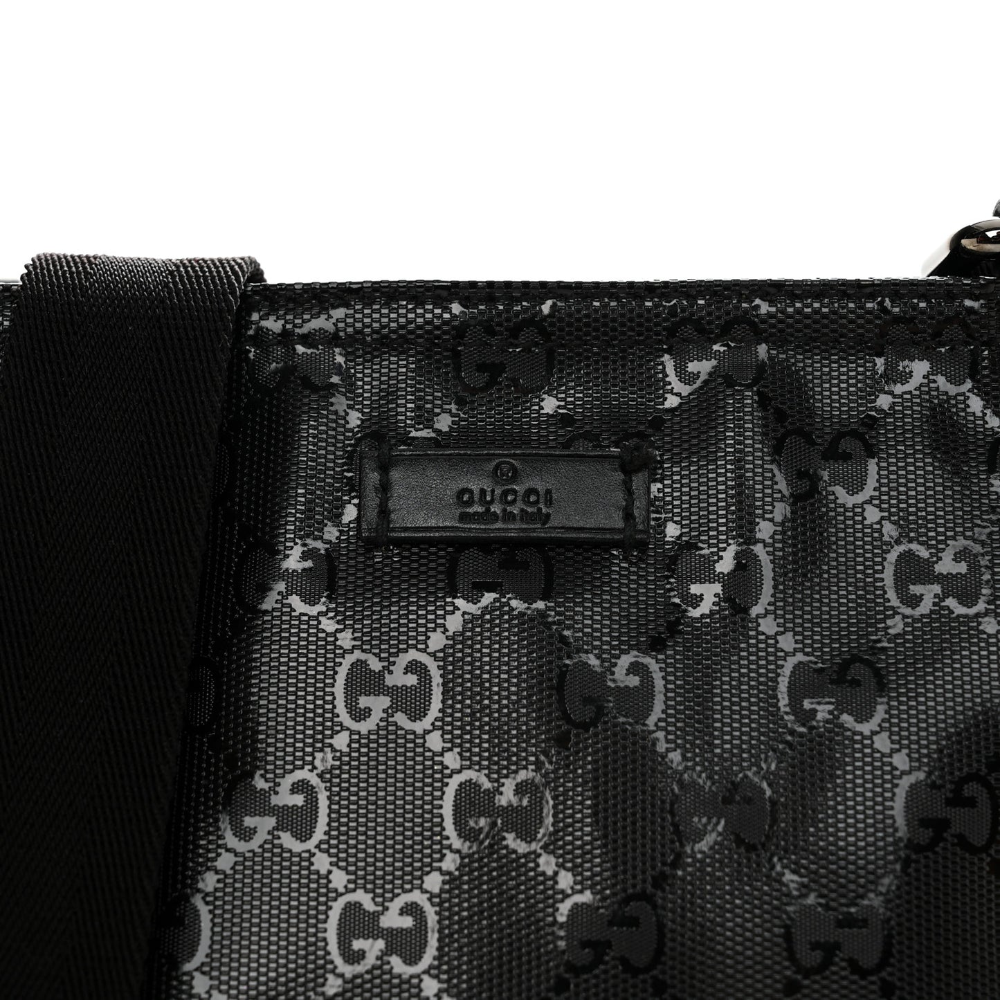 Imprime Monogram Small Flat Messenger Bag Black
