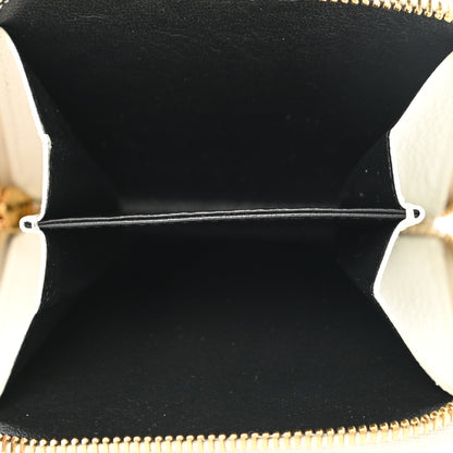 Saint Laurent Calfskin Belle de Jour Zip Around French Wallet White 5 of 9