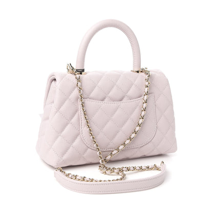 Chanel Caviar Quilted Mini Coco Handle Flap Lilas Lilac 2 of 9