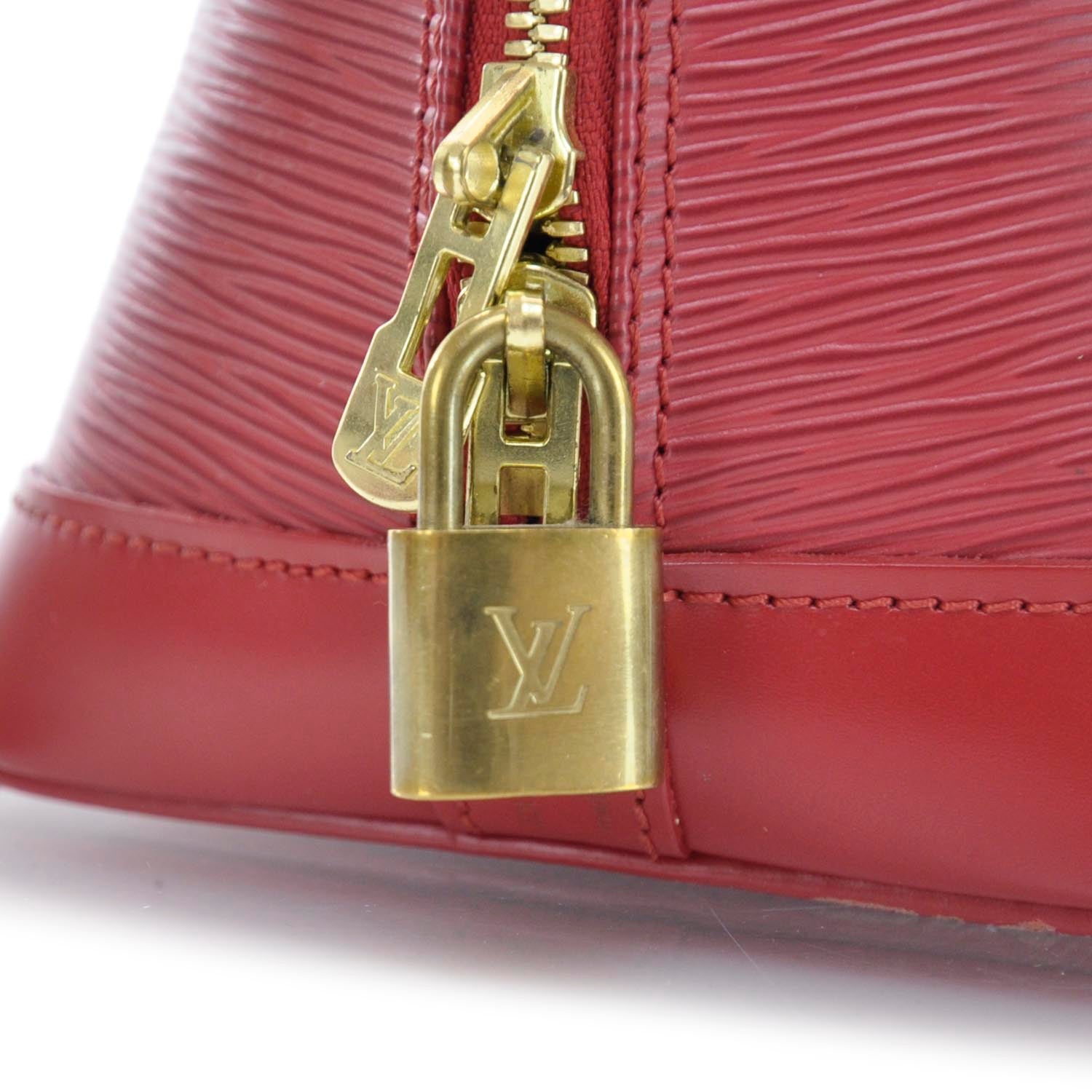 Louis Vuitton Epi Alma Red 7 of 11