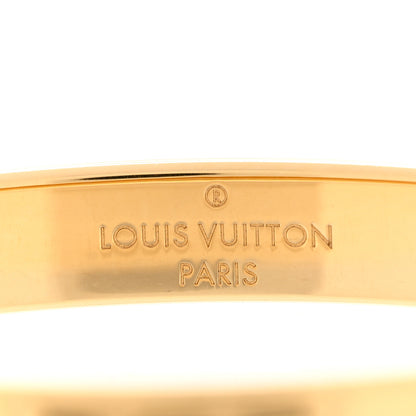 Louis Vuitton Brass Monogram Nanogram Cuff S Gold 4 of 6