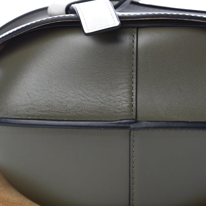 Loewe Calfskin Small Gate Crossbody Bag Khaki Green Soft White 10 of 12