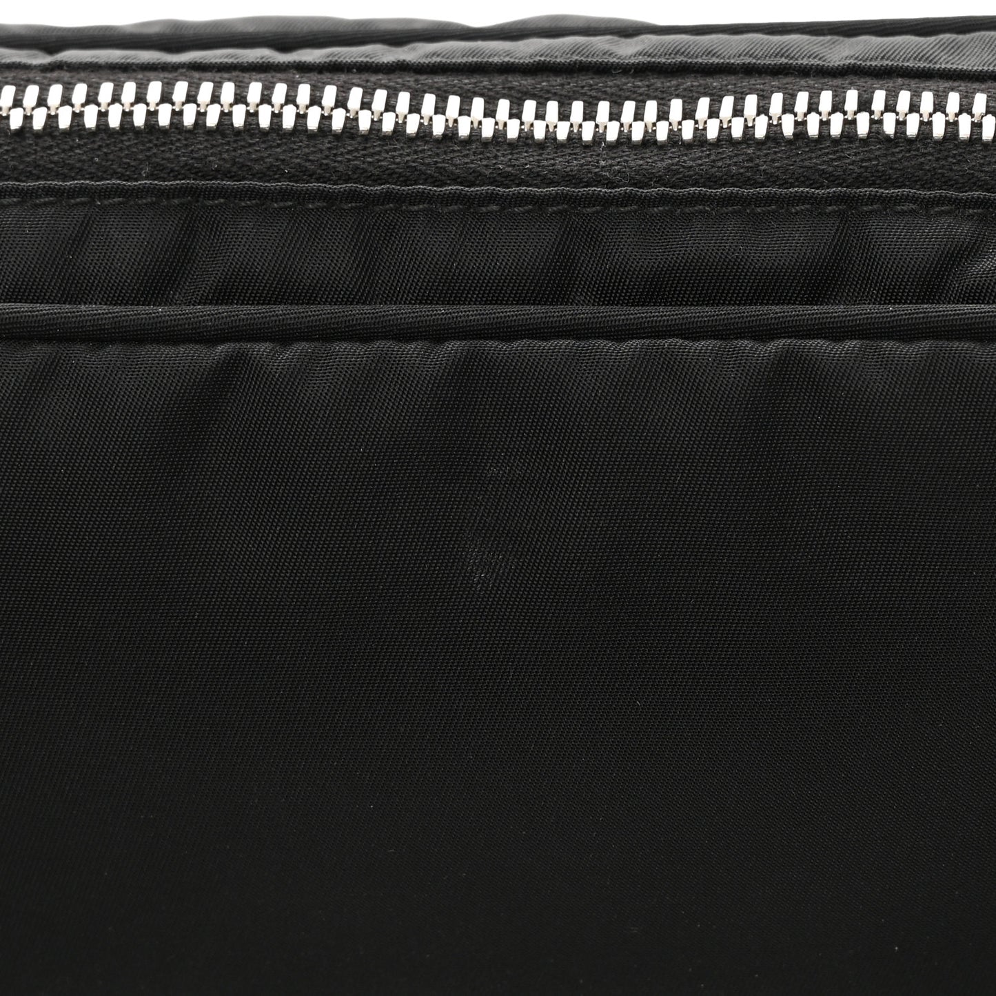 Tessuto Re-Nylon Logo Print Belt Bag Black