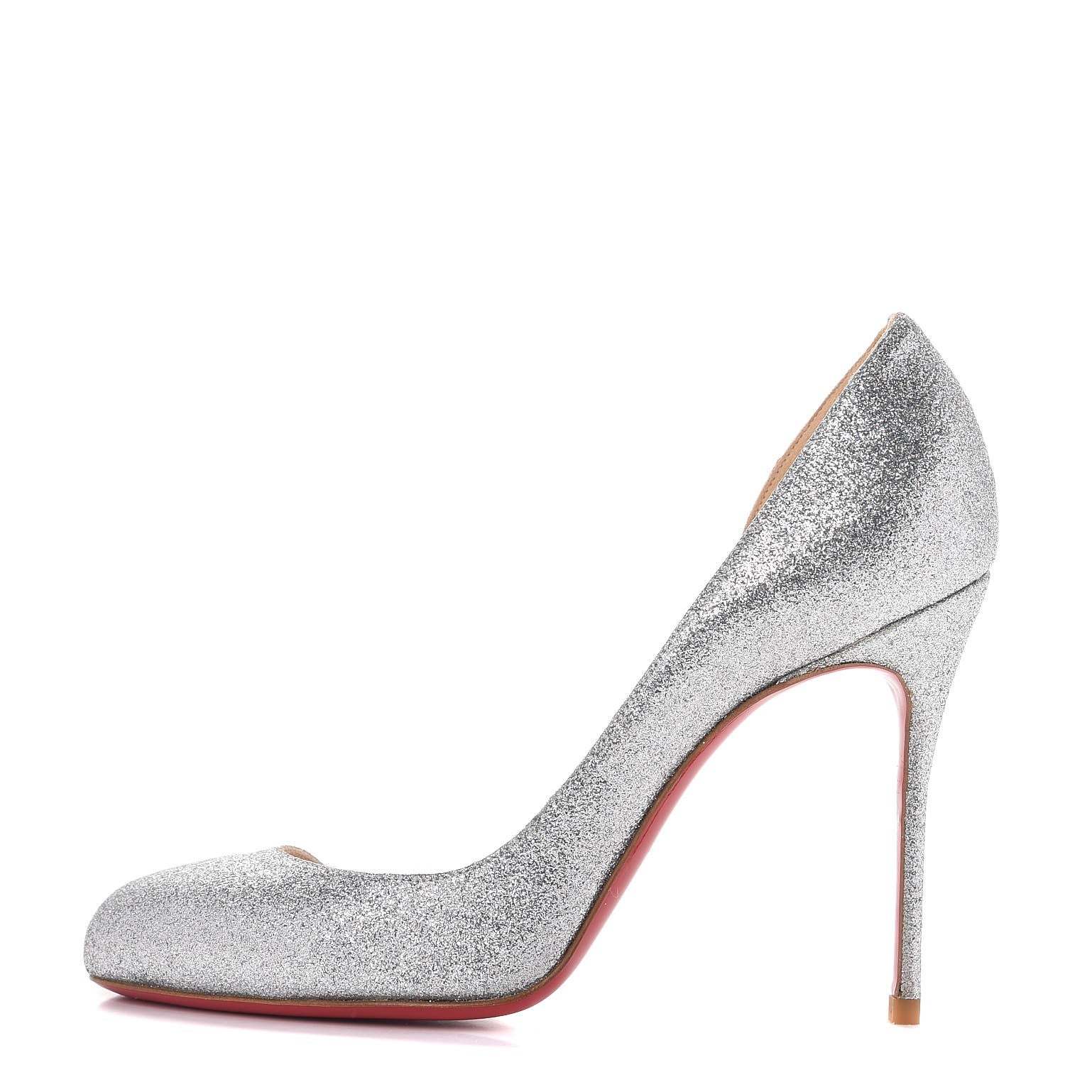 Christian Louboutin Mini Glitter Helmour 100 Pumps 36 Silver 1 of 11