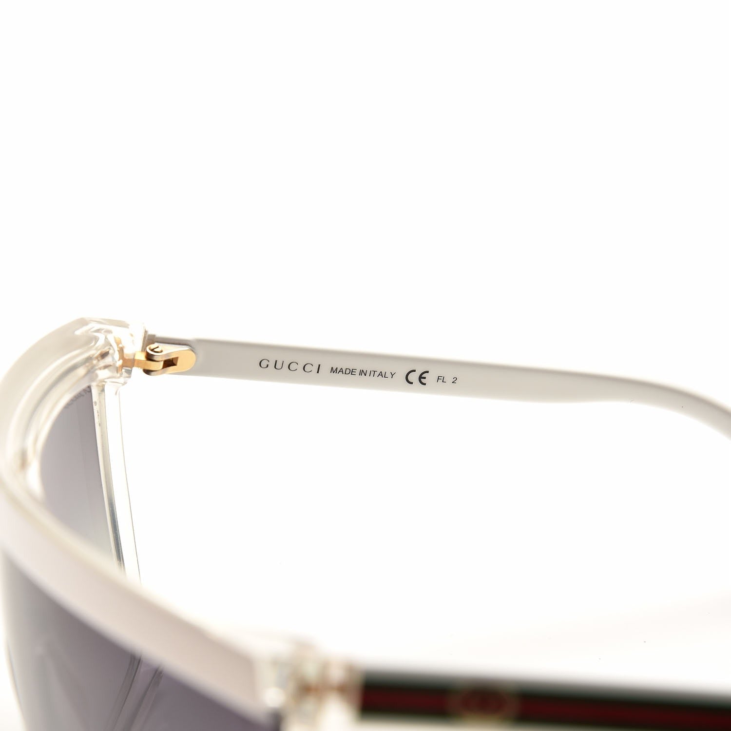 Gucci Rimless Shield 3554/S Sunglasses White 7 of 8