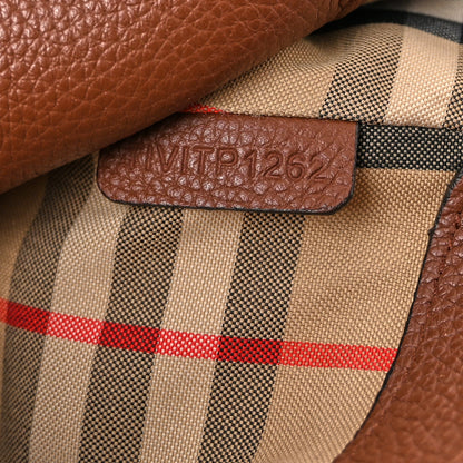 Burberry Calfskin Vintage Check Note Crossbody Bag Tan 7 of 12