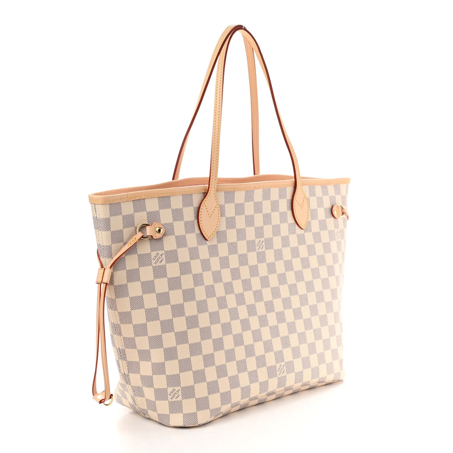 Damier Azur Neo Neverfull MM Rose Ballerine