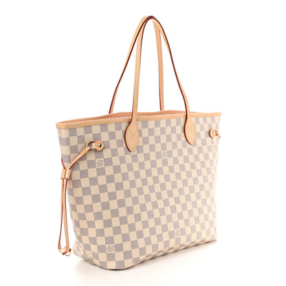 Louis Vuitton Damier Azur Neo Neverfull MM Rose Ballerine 1 of 9