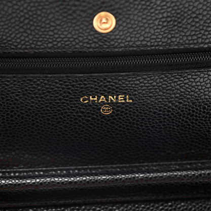 Chanel Caviar Quilted Wallet on Chain WOC Black 7 of 12
