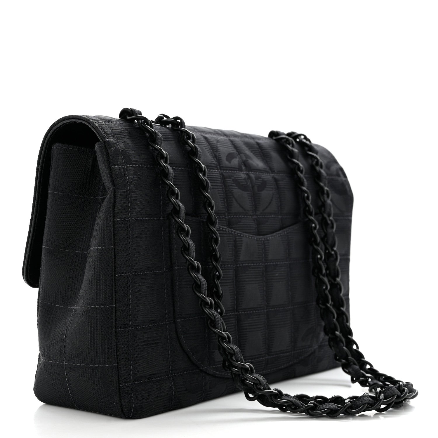 Chanel Nylon Medium Travel Flap Black 2 of 9